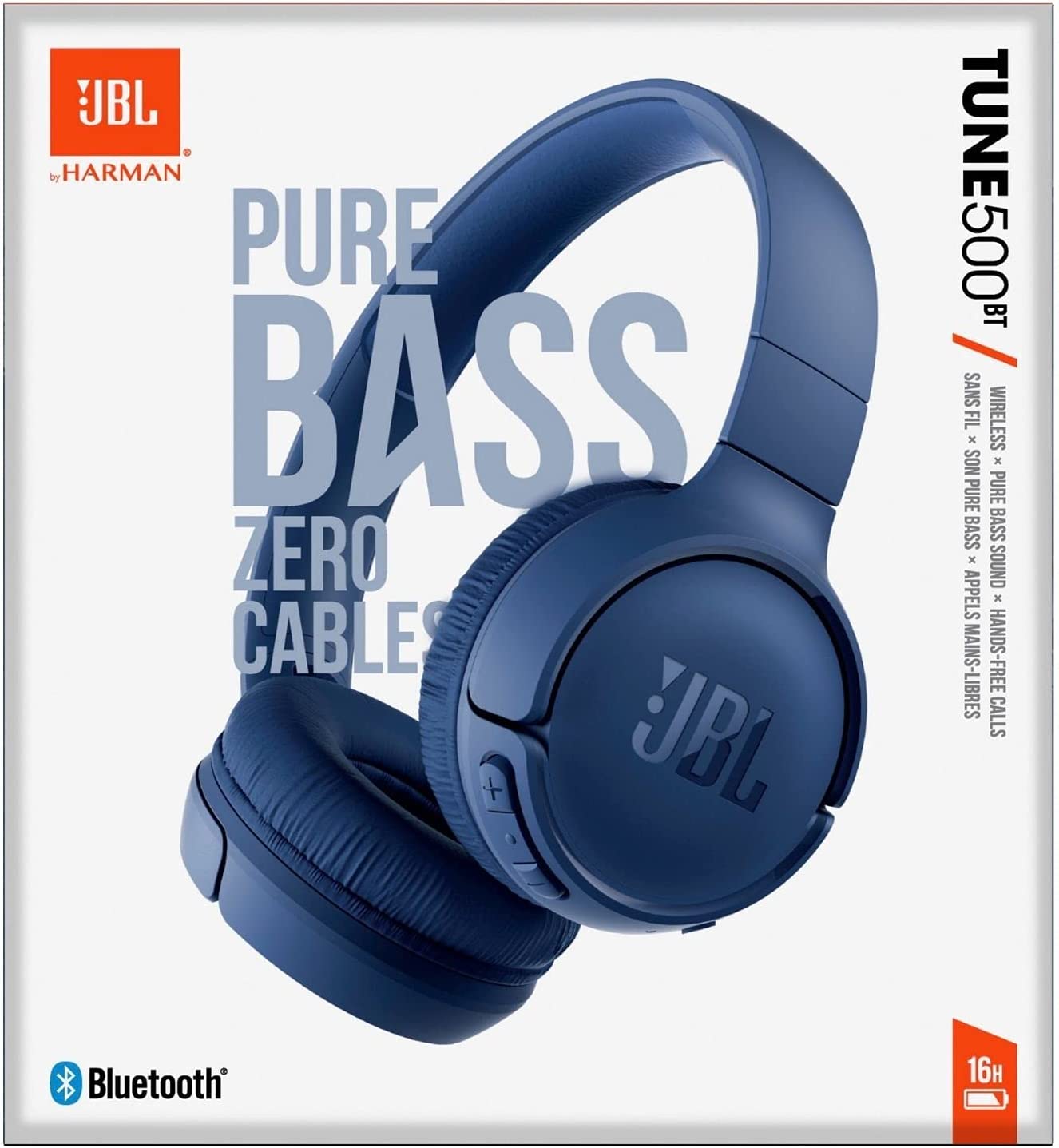 Audifono JBL T500BT Bluetooth Azul 16 Horas de Música