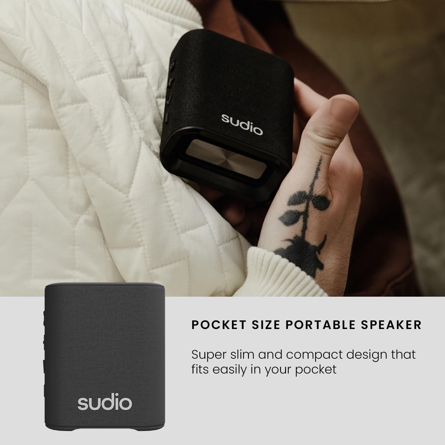 Parlante Sudio Premium S2 TWS Bluetooth Black Edition 7H