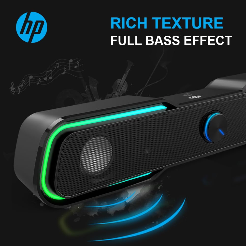 Barra de Sonido HP 6W RGB DHE-6002 Touch Lightning