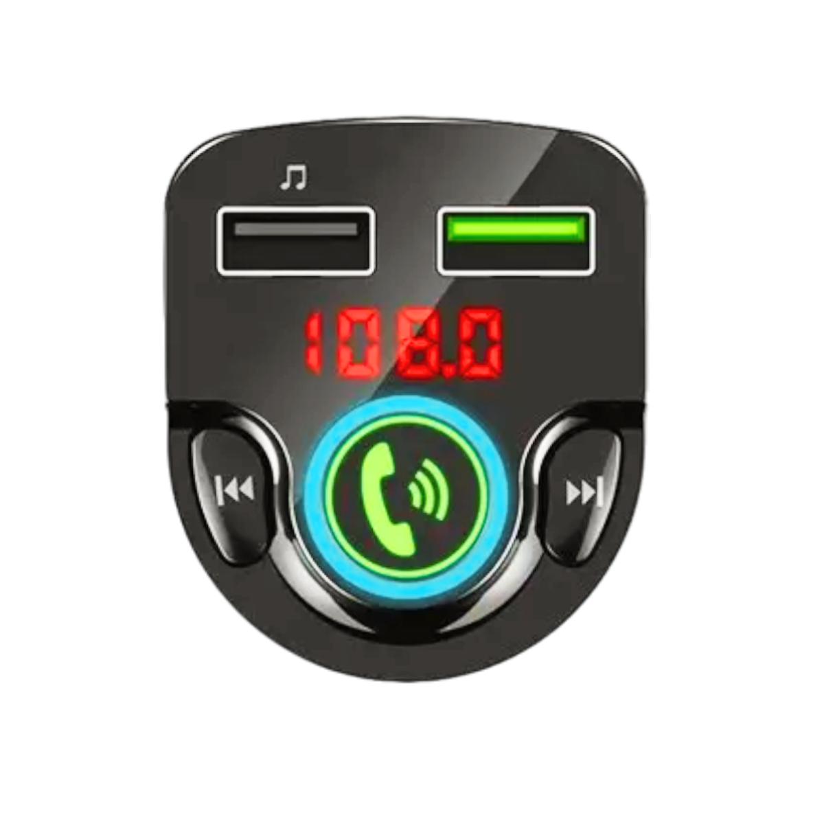 Transmisor FM para Auto BT + Manos Libres + Cargador 3A/ MP3