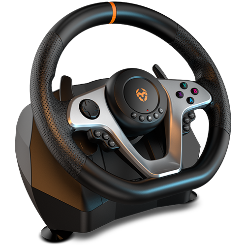 Kit Gaming Volante + Acelerador + P.Cambios Krom K-WHEEL PRO