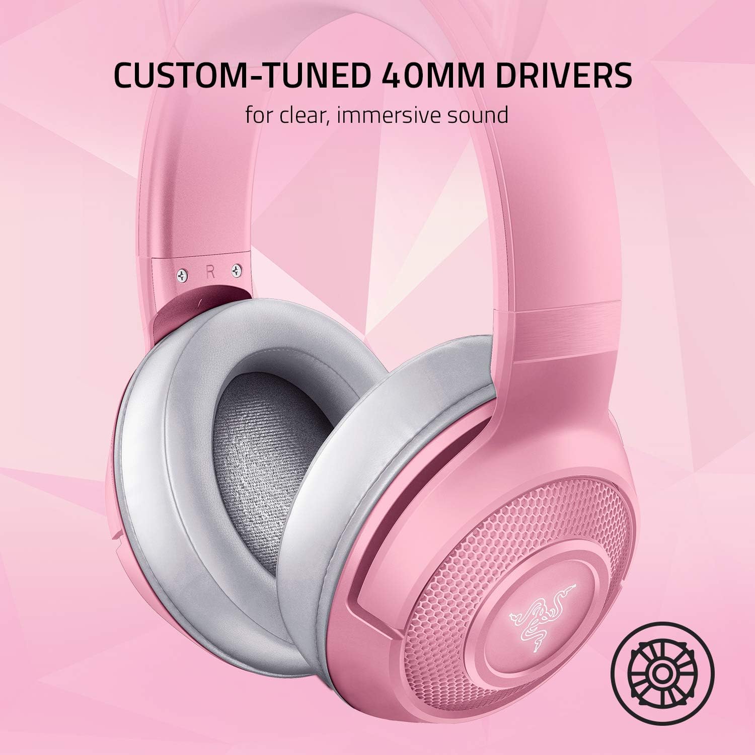 Audifonos Razer Rosado Kraken Bluetooth Kitty Gamer Edition