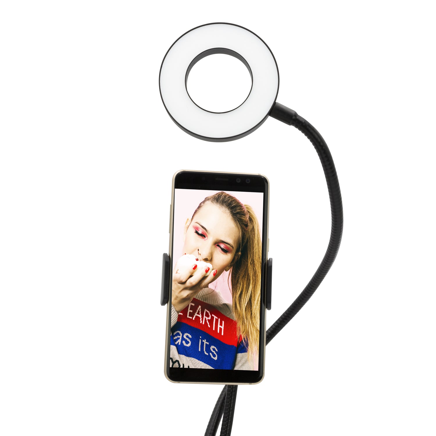 Aro de Luz para Streaming con Soporte Tipo Clip SR134 Pro