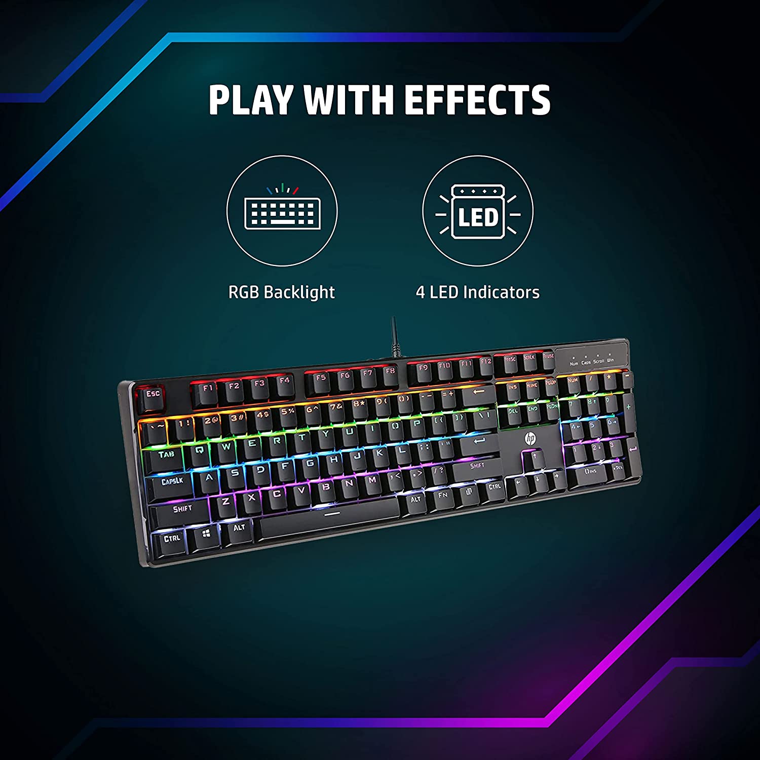 Teclado Gamer Mecanico Hp Gk320 Pro MultiPlataformas