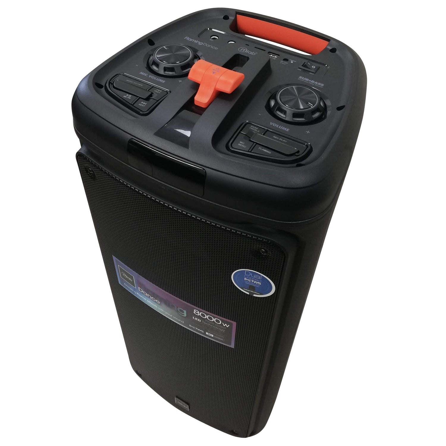 Parlante Portátil Karaoke RGB + MIC MicroLab 9105 8000W PMPO