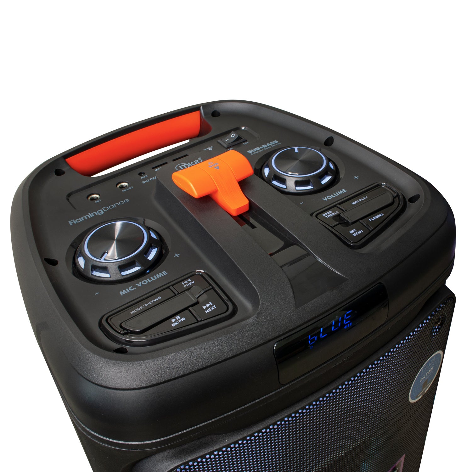 Parlante Portátil Karaoke RGB + MIC MicroLab 9105 8000W PMPO