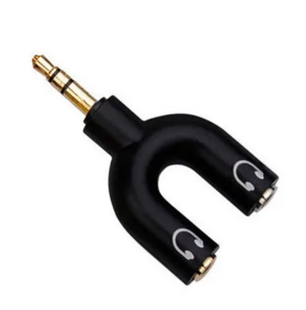 Adaptador Jack 3.5mm con 2 salidas Estéreo de 3.5mm DBG186
