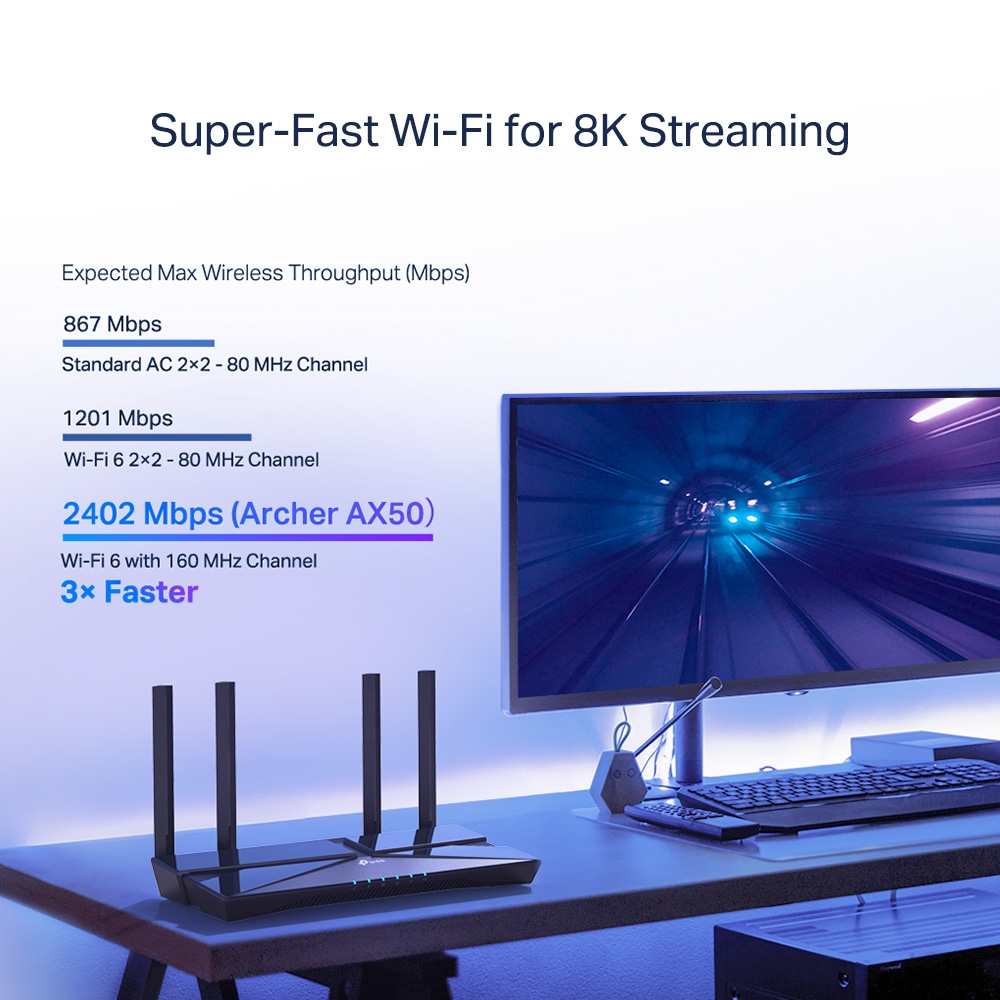 Router TP-Link WIFI 6.0 AX3000 Archer AX53 Dual Band Gigabit