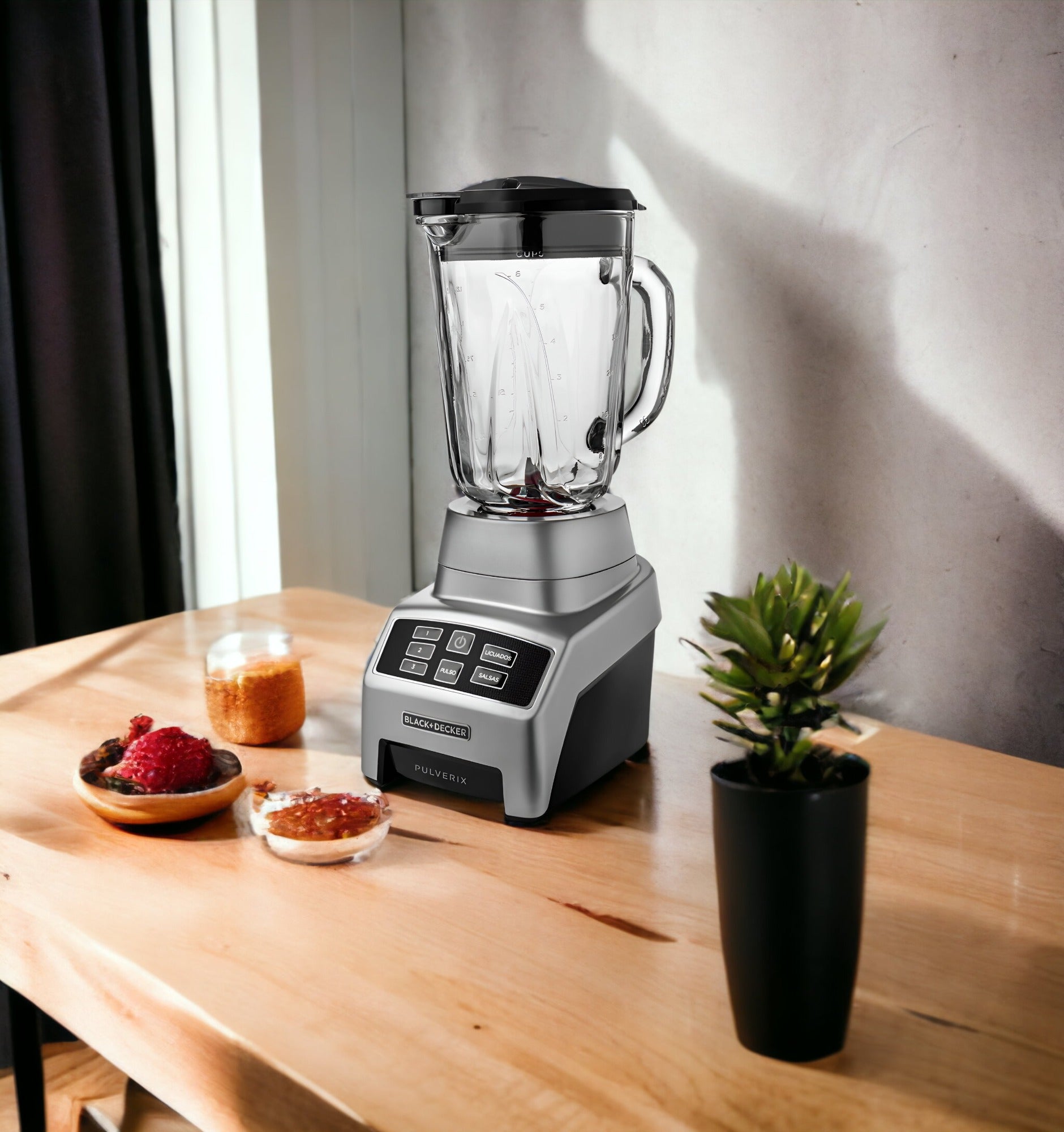 Licuadora Black + Decker Touch 700W Pulverix PRO BL1840MS-CL