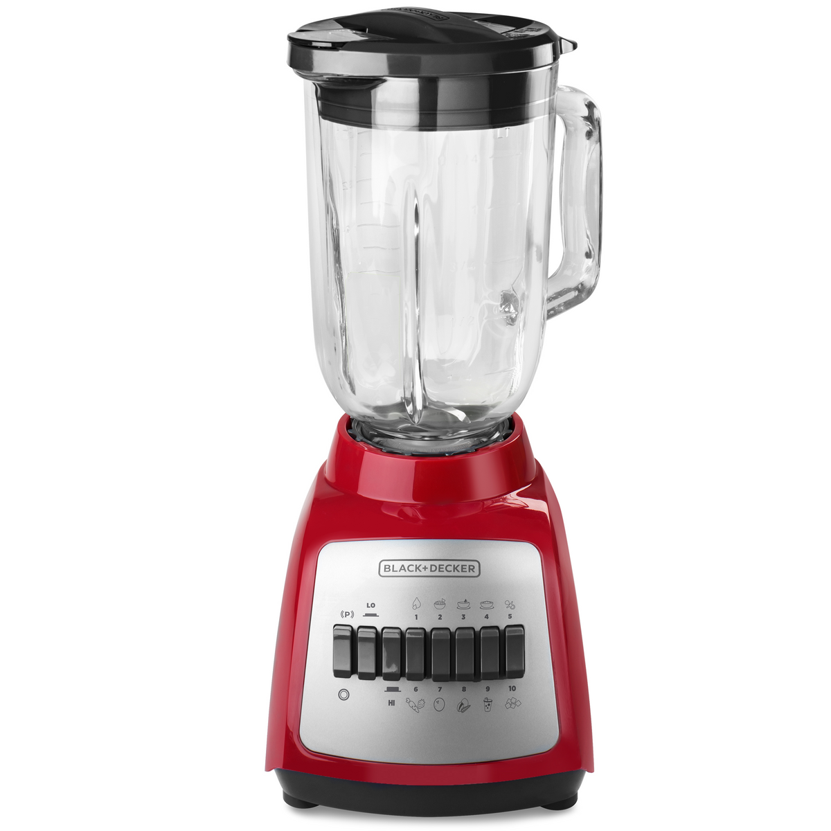 Licuadora Black + Decker Vidrio 550W 1.25L BLBD210GR-CL Rojo