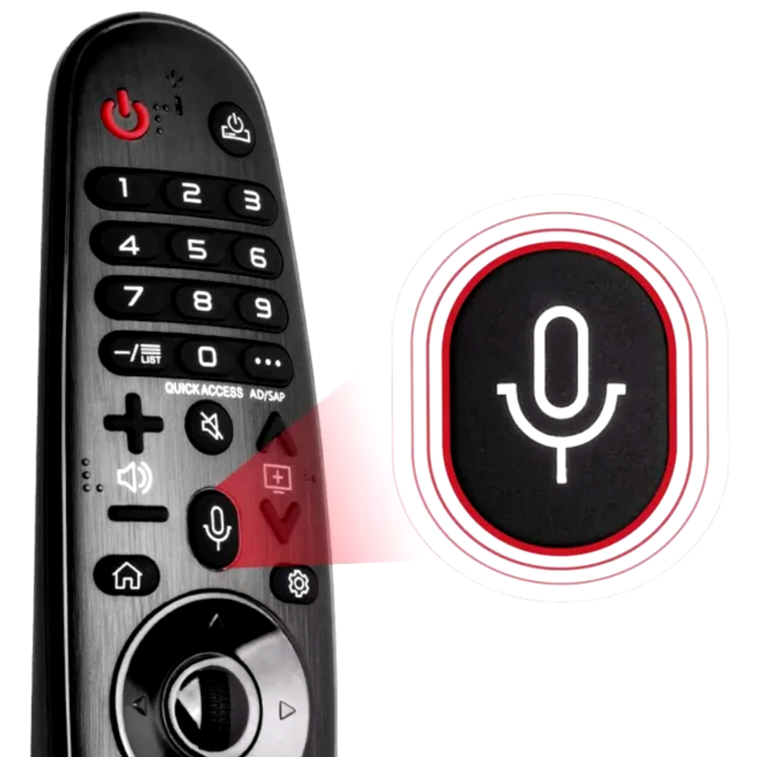 Control Remoto para LG Smart TV Magic con Micrófono TL-365