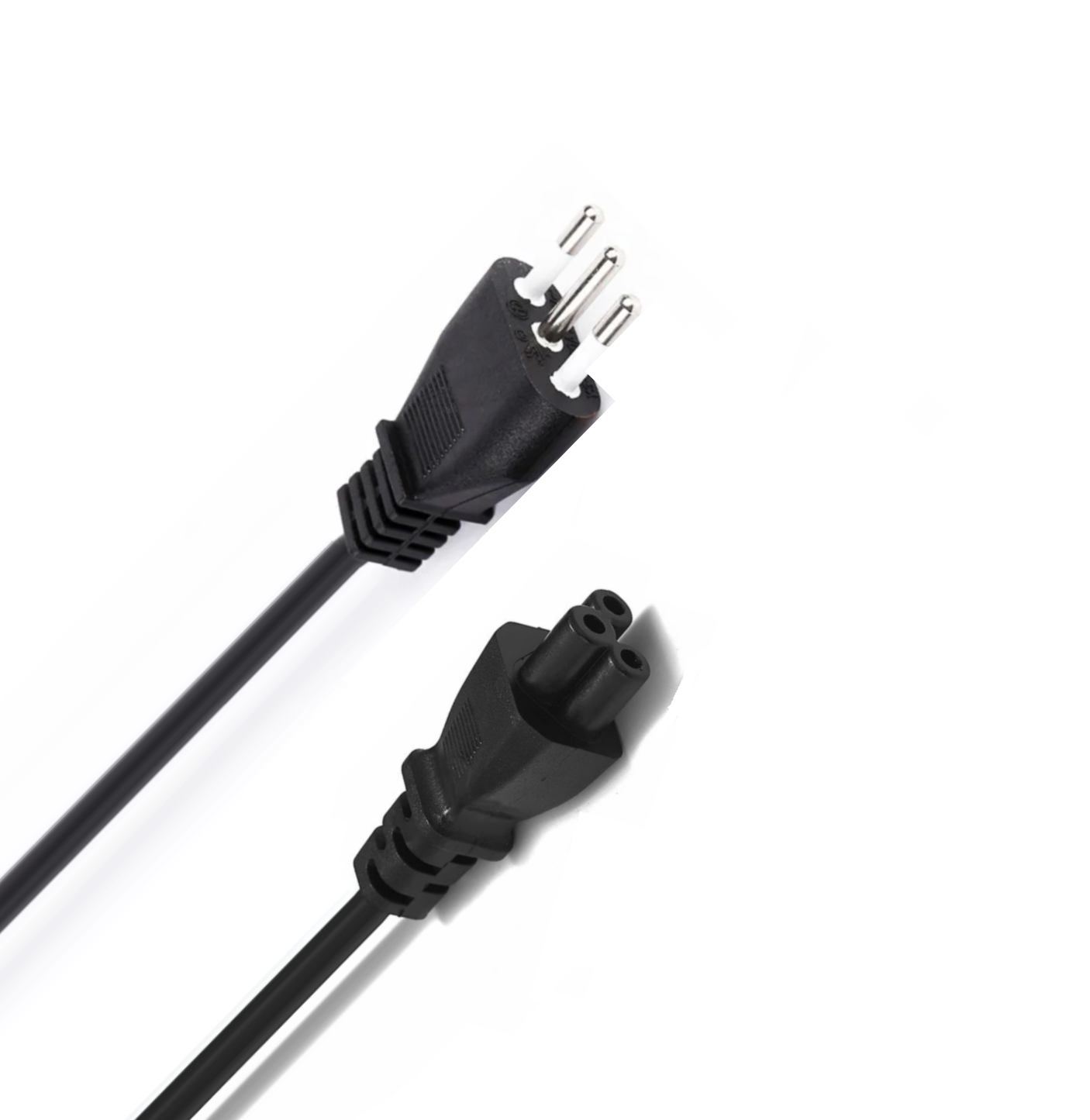 Cable de Poder Tipo Trébol 1.8 MT Reforzado 220V / 3 PIN