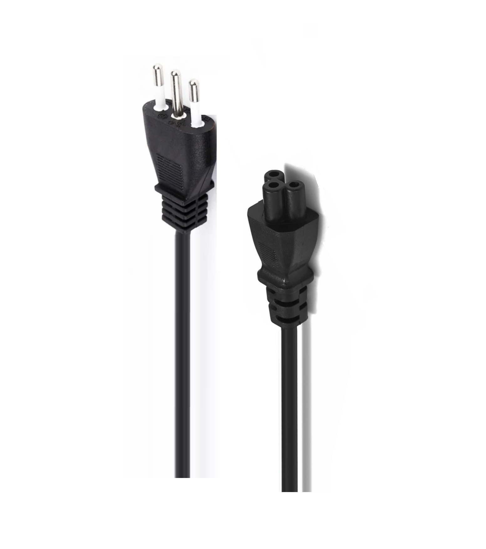 Cable de Poder Tipo Trébol 1.8 MT Reforzado 220V / 3 PIN