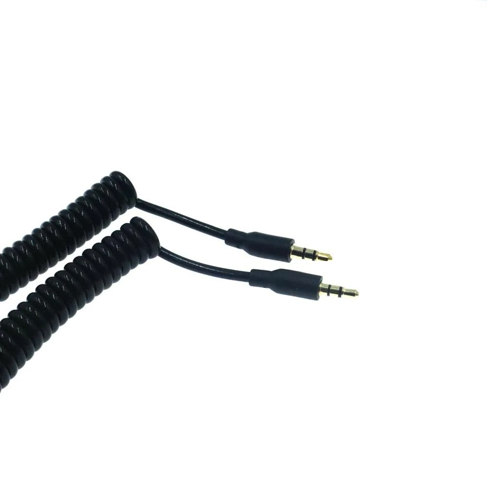 Cable De Audio 1X1 HIFI Tipo Espiral de 1.8 Metros Reforzado