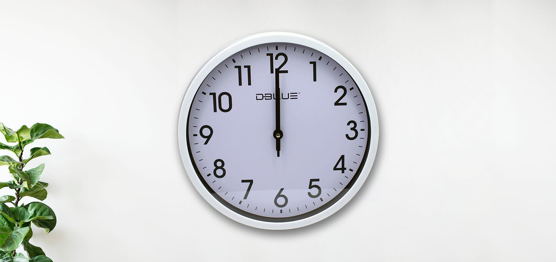 Reloj de Pared XL 30cm de 3 Agujas con Movimiento de Quarzo