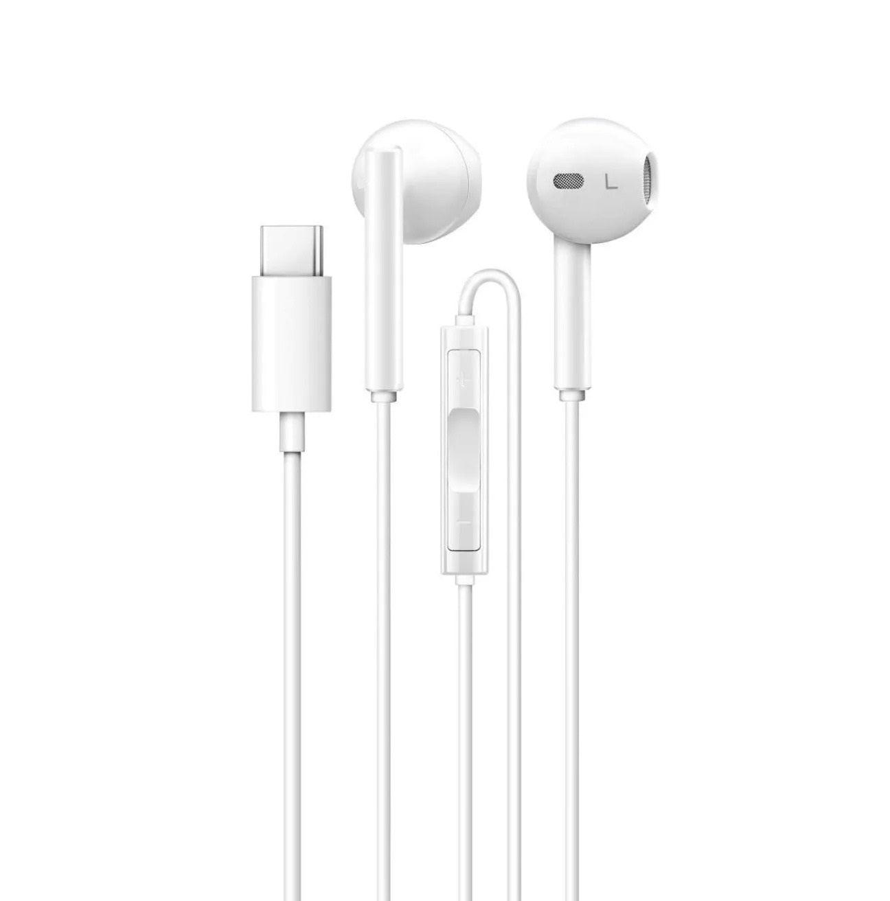 Audífonos Type-C HIFI con Manos Libre Tecmaster White 300516