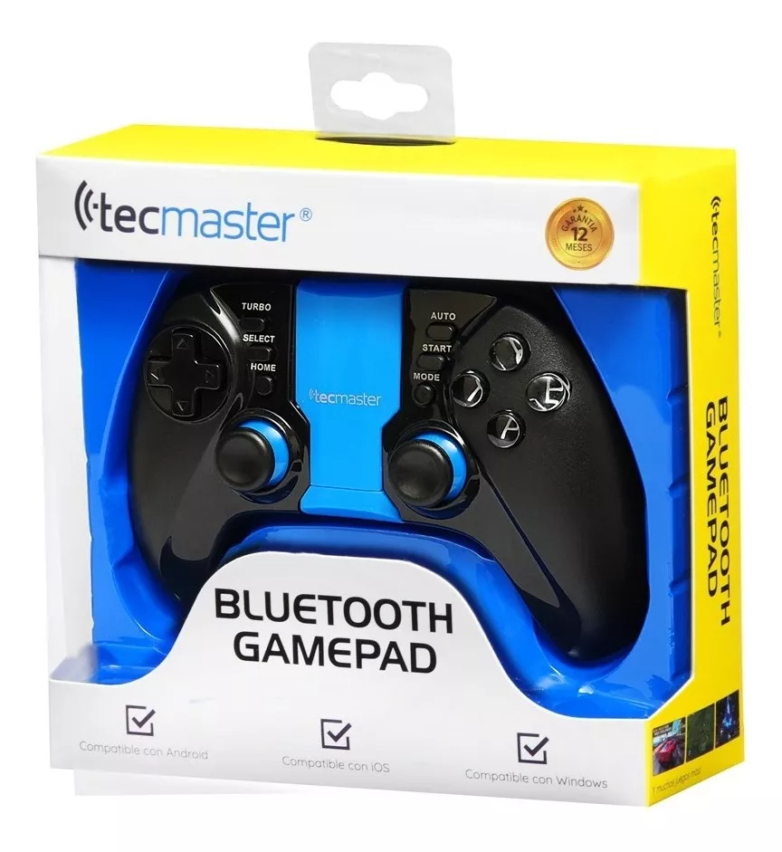 Gamepad Inalámbrico Multiplataforma Bluetooth Retroiluminado
