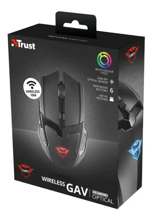 Mouse Gamer Inalambrico Trust Gxt 103 Gav 2,4 Ghz for Gaming