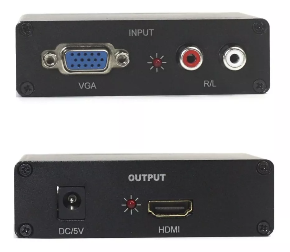 Conversor VGA A HDMI con Audio HD 60HZ Full HD 1080P HGA06