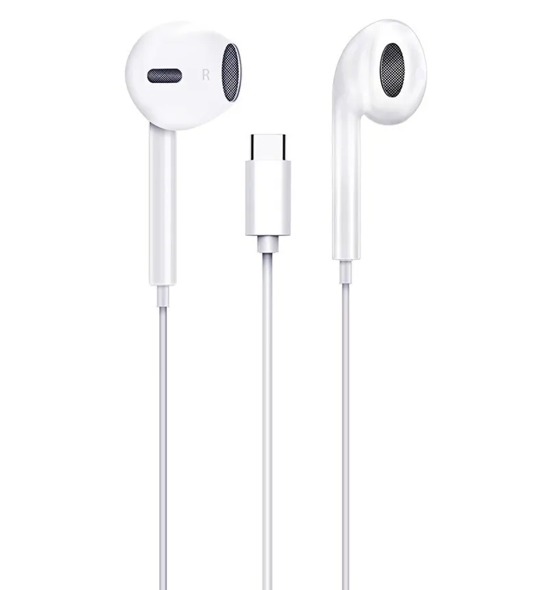 Audífonos Type-C HIFI con Manos Libre Tecmaster White 300516