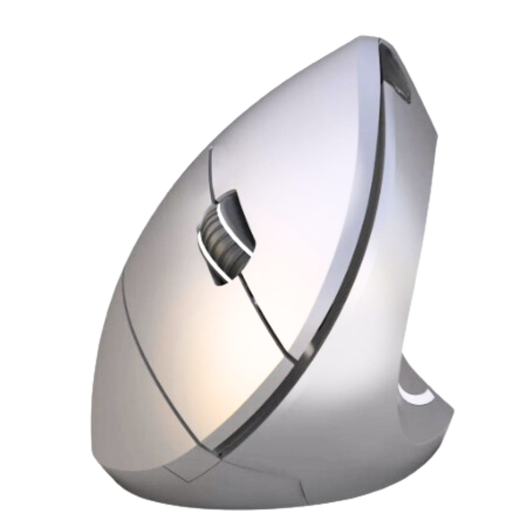 Mouse Vertical Ergonómico Inalámbrico BT Recargable Gris