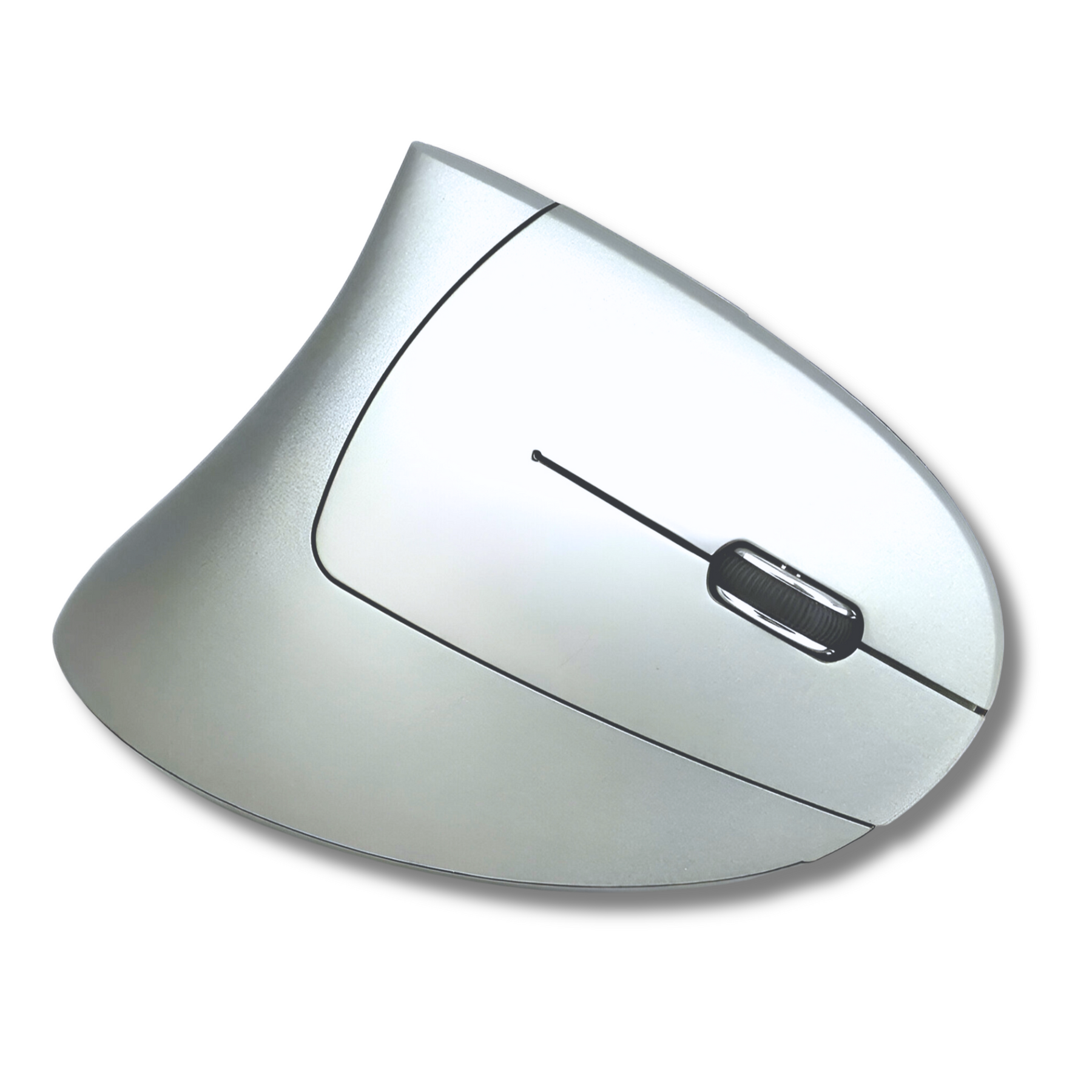Mouse Vertical Ergonómico Inalámbrico BT Recargable Gris