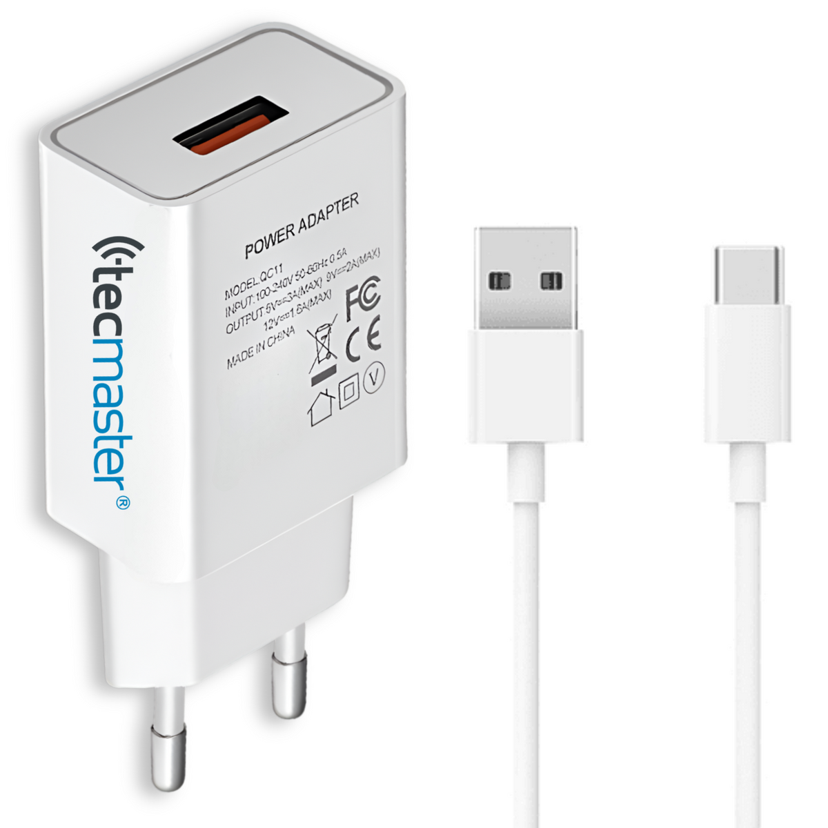 Cargador USB-C Quick Charge Smart Line 3A 18W SEC TM-200516