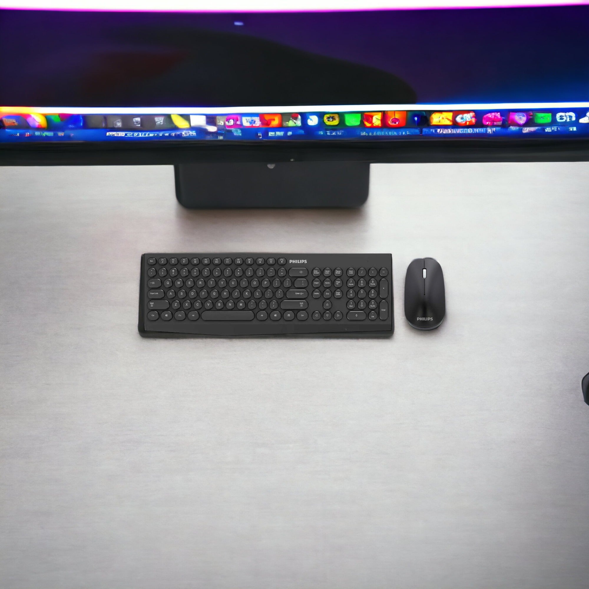 Kit Mouse y Teclado Inalámbrico Philips SPT6323 Wireless 2G