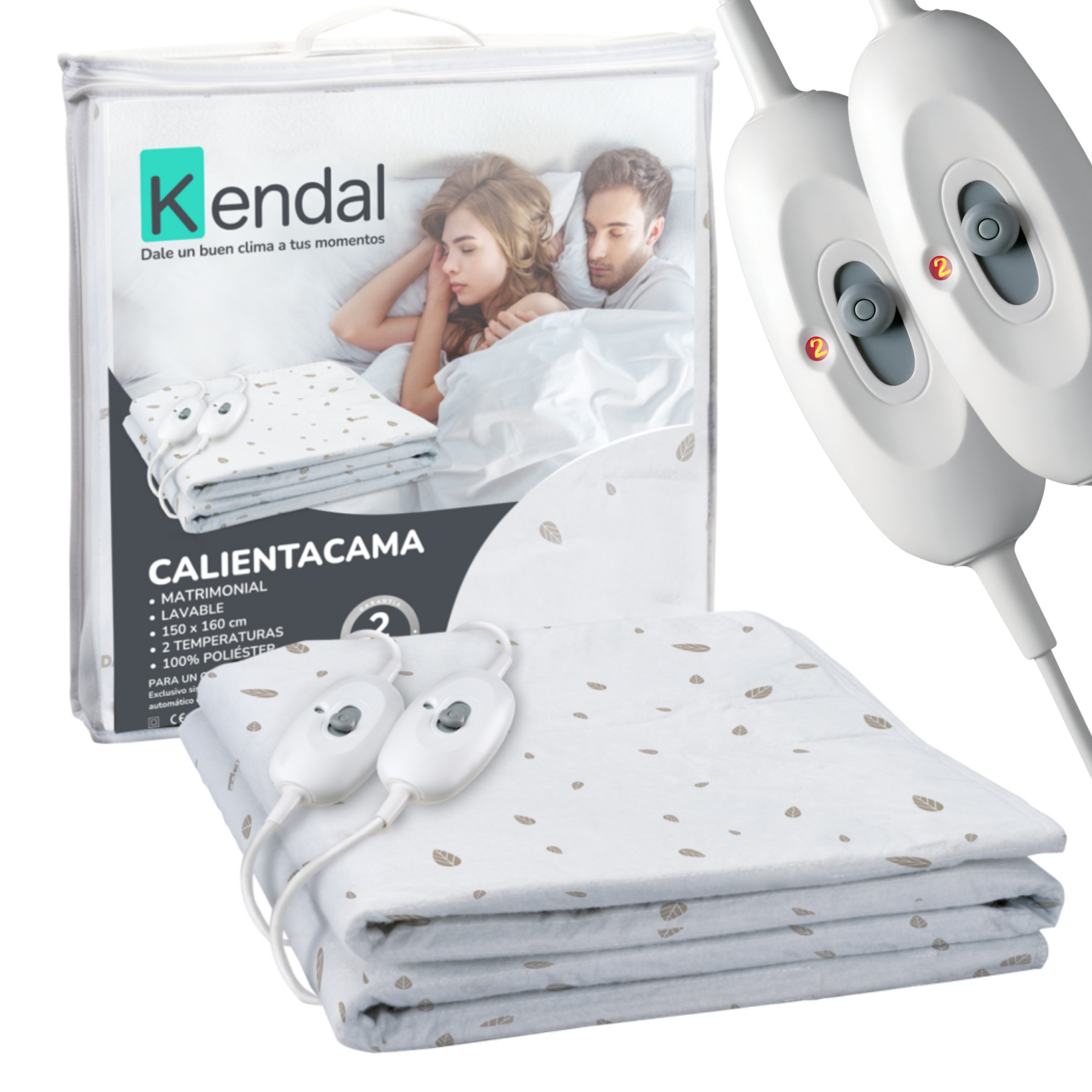 Calienta Camas Kendal 2 Plaza Lavable / 2 Temperaturas / SEC