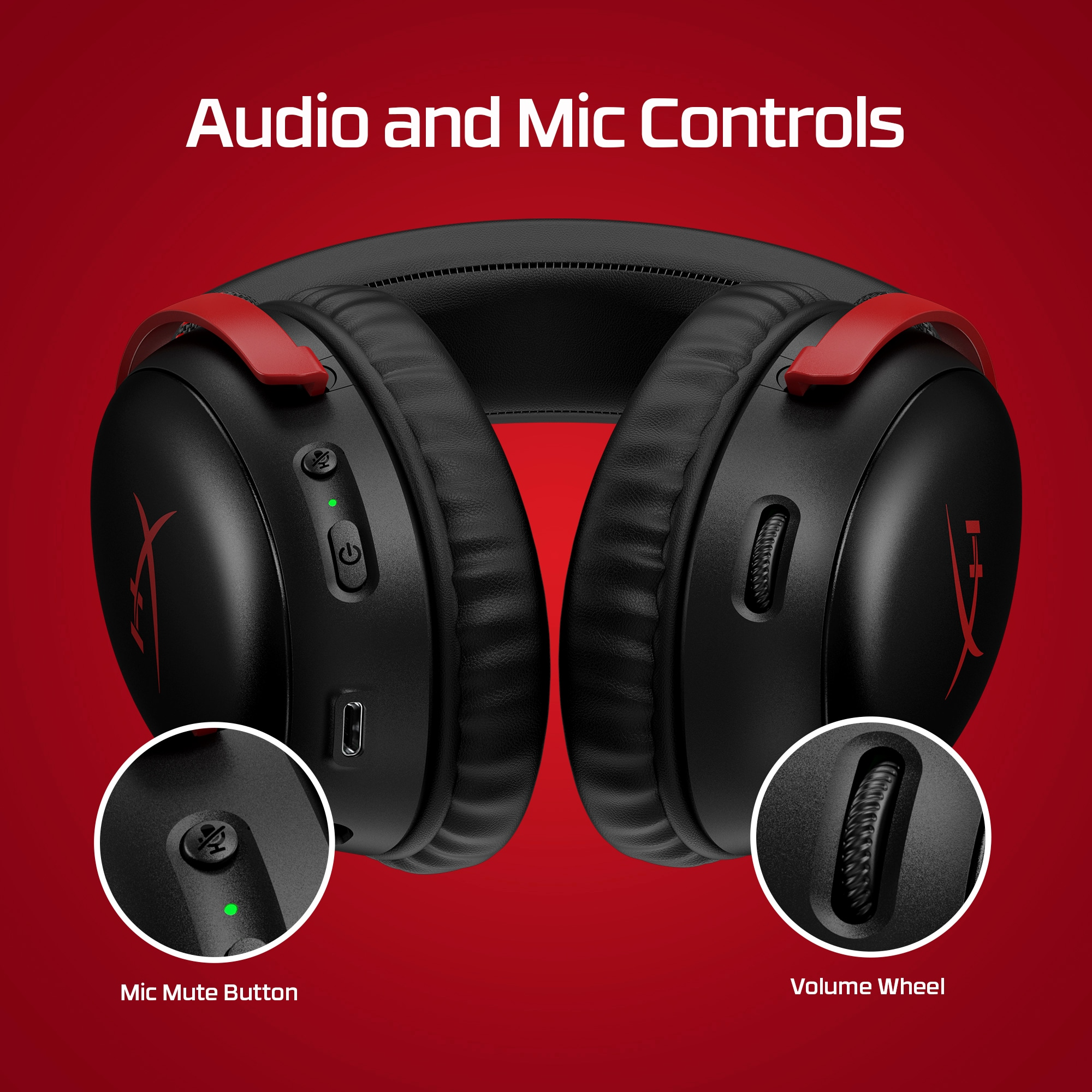 Audífonos HyperX Cloud III Legendary Sound Wireless RED