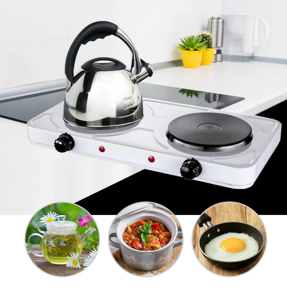 Cocina Eléctrica Encimera de 2 Platos Portátil 2000W G301PRO