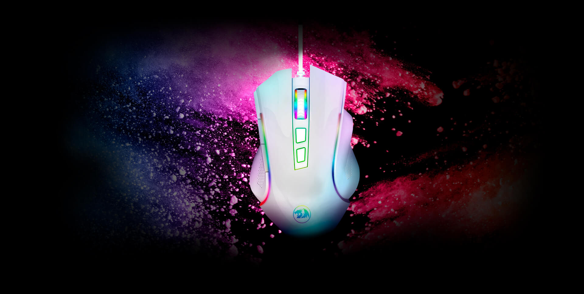 Mouse Redragon Griffin White Edition M607W 7200 DPI 7 Botones