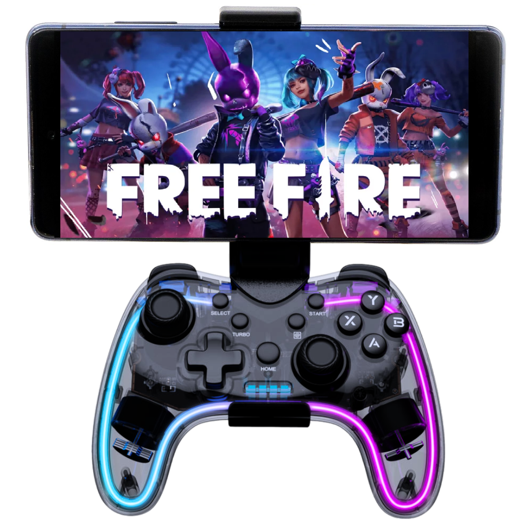 Gamepad Inalámbrico Bluetooth Multiplataformas Deluxe RGB