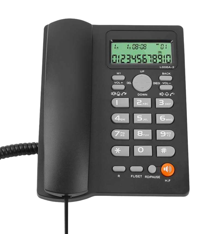 Teléfono De Red Fija Uniden Con Manos Libre Sobre Mesa 7413