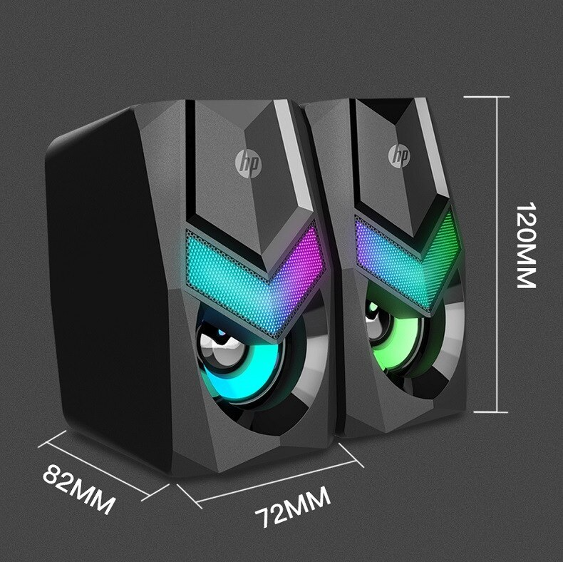 Parlante USB HP Multimedia con Iluminación RGB DHE-6000