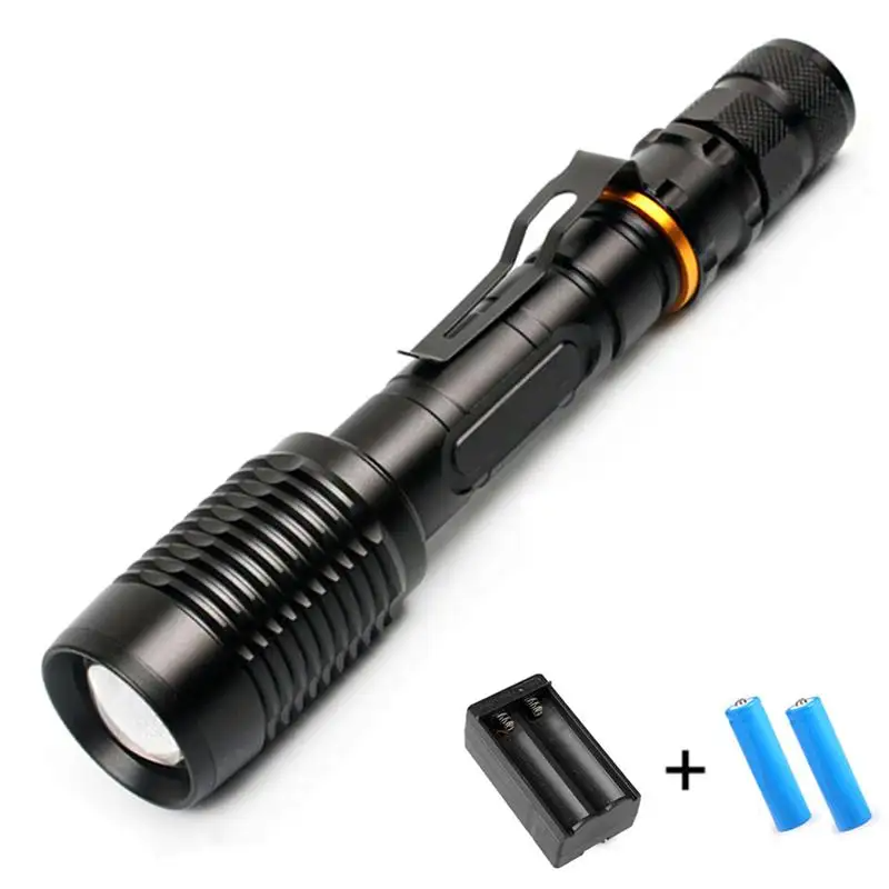 Linterna LED Profesional Multi Uso con Zoom High Power T6