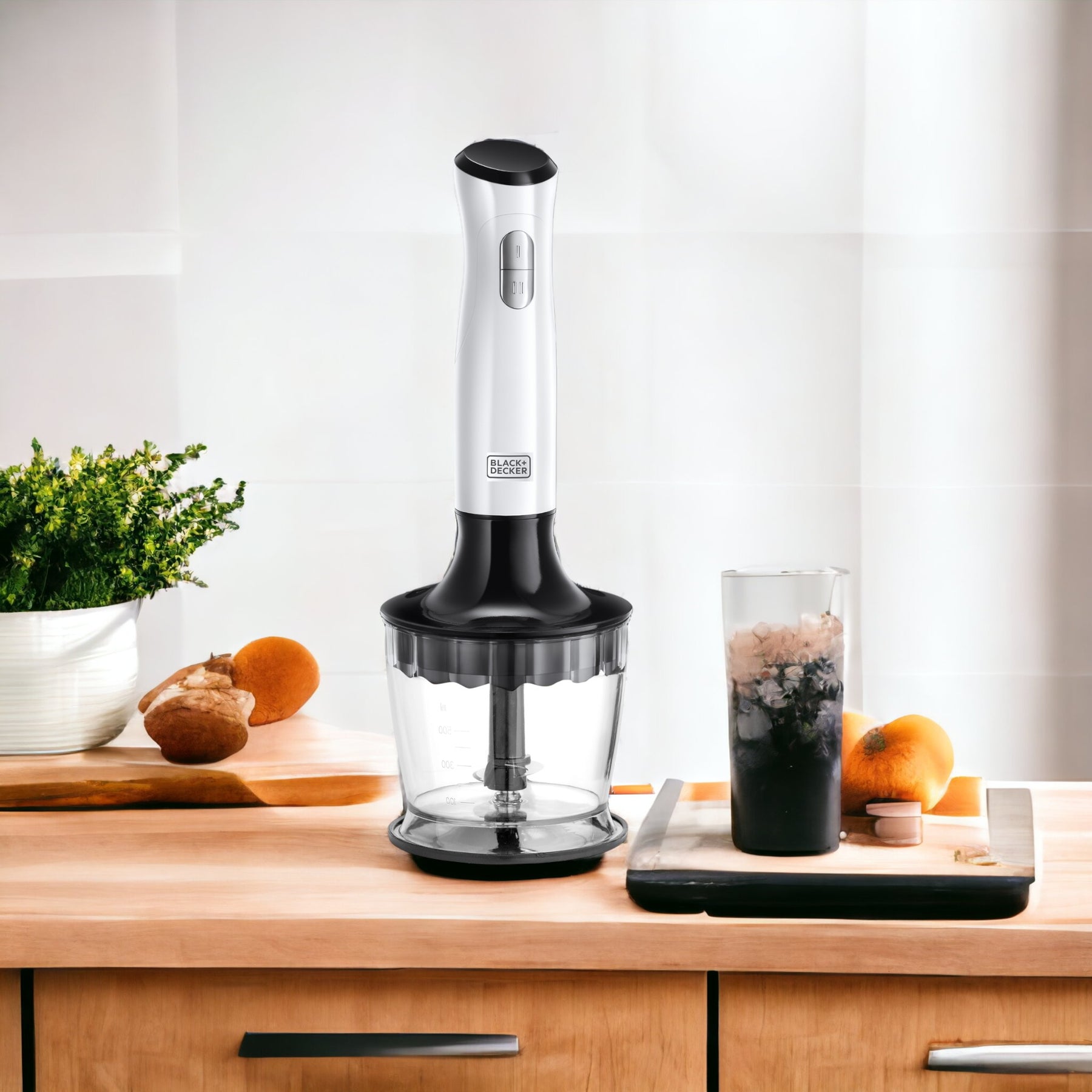 Batidora De Inmersion 3 en 1 Black + Decker 700W HB24710-CL