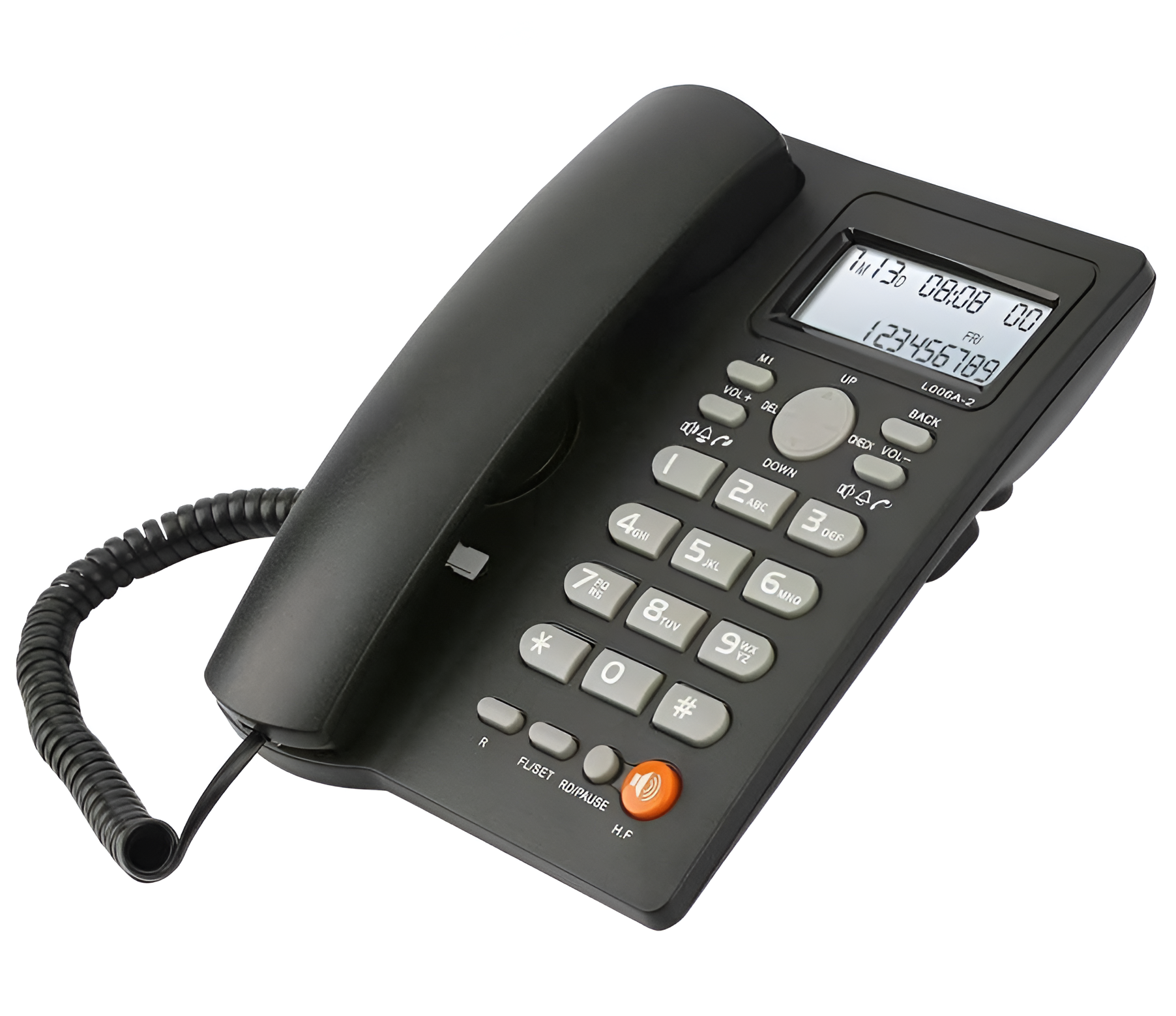 Teléfono De Red Fija Uniden Con Manos Libre Sobre Mesa 7413