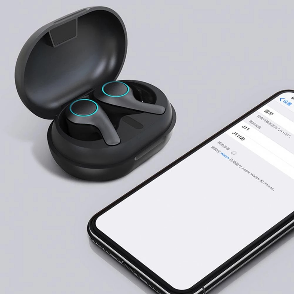 Audifonos Earbuds Inalambricos TWS Touch USB C Black Edition