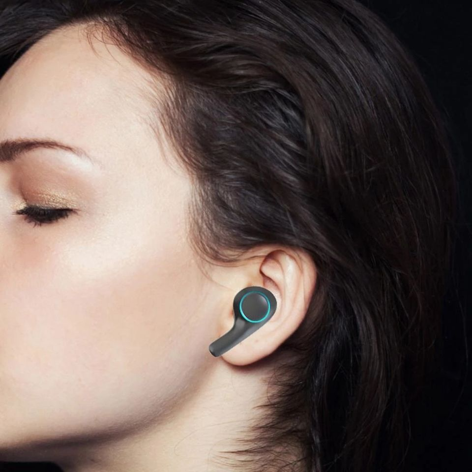 Audifonos Earbuds Inalambricos TWS Touch USB C Black Edition