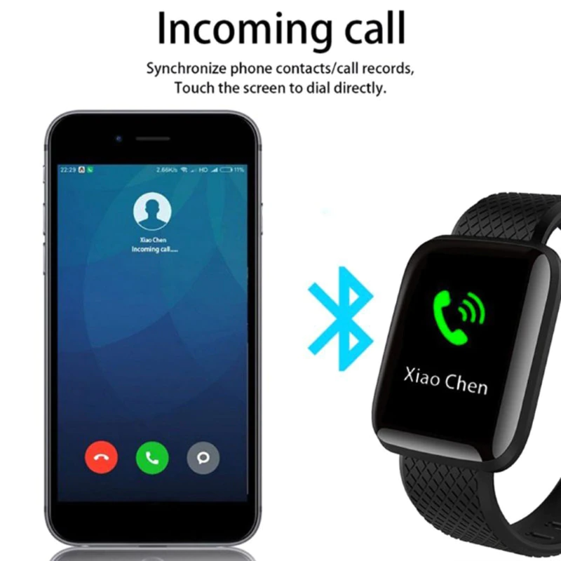 Smartwatch Touch Deportivo Multi Funciones Deportivas Azul