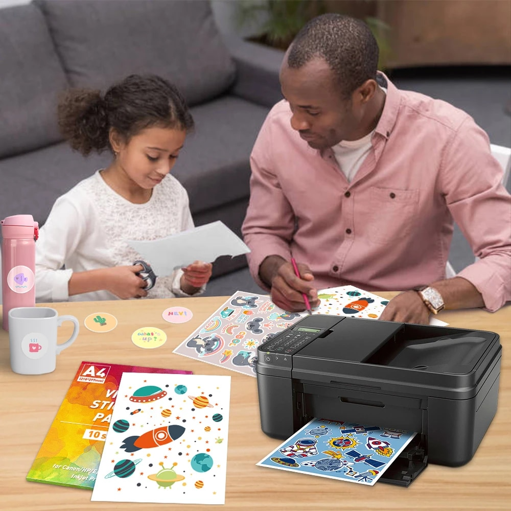 Papel Fotográfico Autoadhesivo 120g Premium A4 Pack 100 Hoja