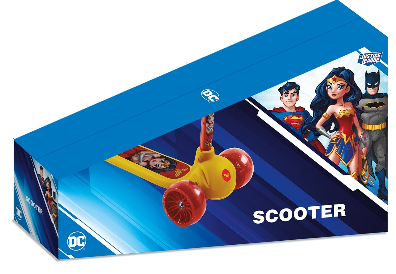 Scooter Infantil Reforzado Mujer Maravilla DC Comics 3 Rueda