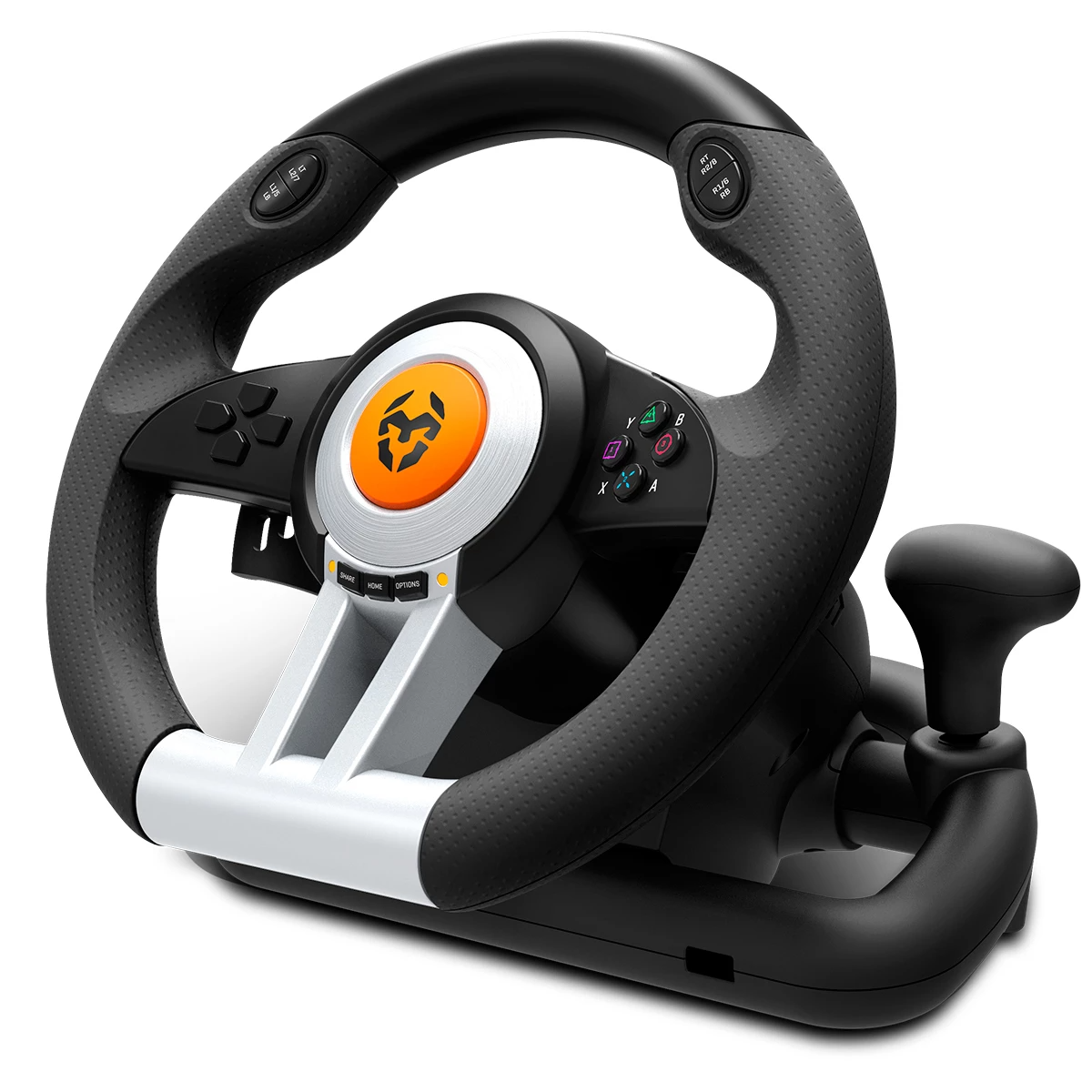 Kit Volante Con Pedales Krom K-Wheel Premium Ps4 Xbox One PC