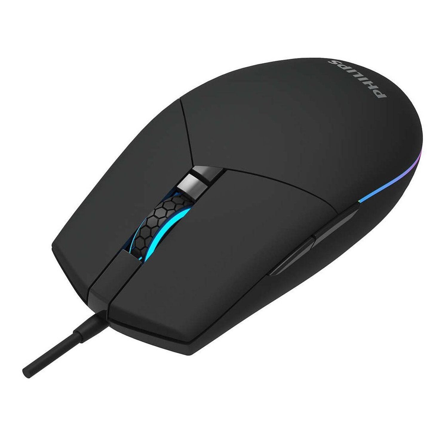 Mouse Philips Multiuso de 6 Botones Retro Iluminado SPK9304