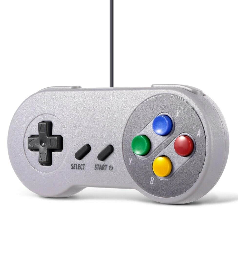 Gamepad USB Retro para Super Nintendo 8 Botones SNES DBC1009