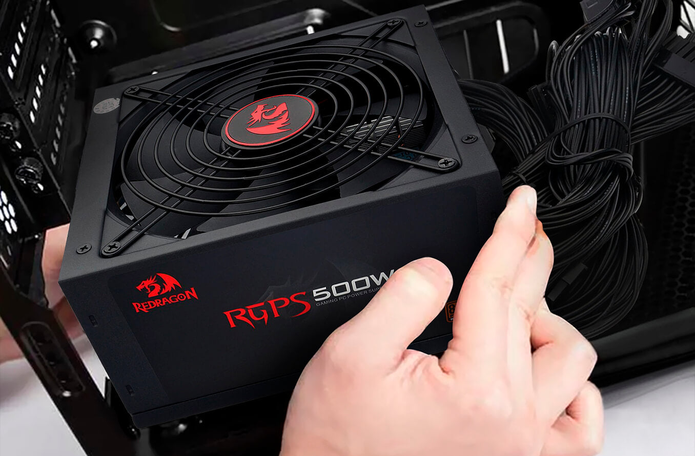 Fuente De Poder Gamer Redragon 500W 80 Plus Ultra Estable