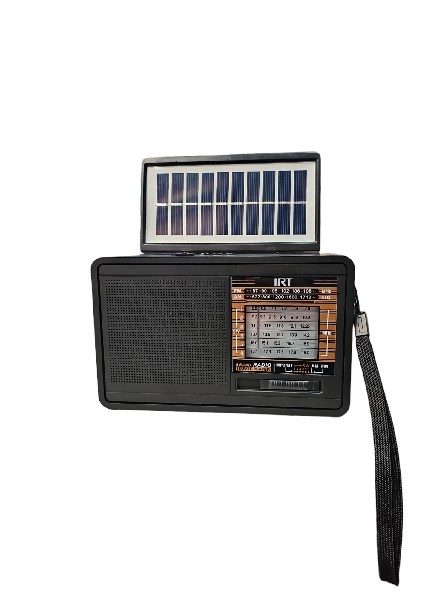 Radio Solar AM y FM Multibandas con Bluetooth IRT RPSOLAR