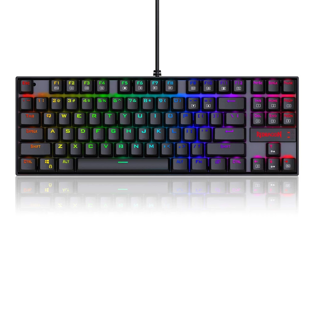 Teclado Mecánico Redragon Kumara RGB Black Gamer Edition