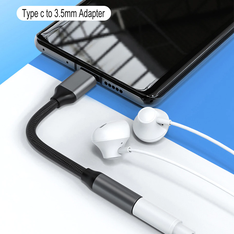 Adaptador USB-C para Audifonos Jack 3.5mm Premium Audio
